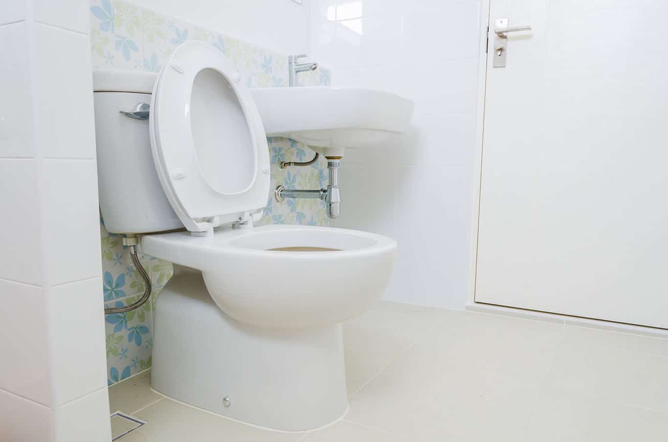 Toilet in bathroom