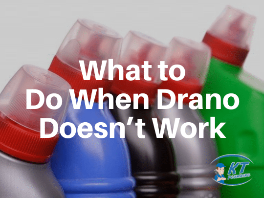 what to do when drano doesn't work image with chemical drain cleaners