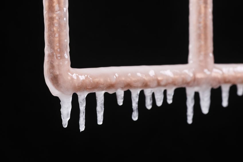 frozen pipe in greer sc